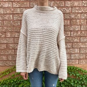 Aeire cream knit oversized sweater